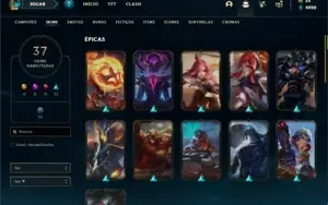 Conta prata 4 com 95 Champs e 37 Skins