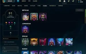 Conta prata 4 com 95 Champs e 37 Skins