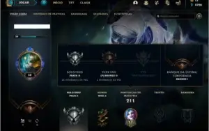 Conta prata 2 com 17 skins e 68 champs