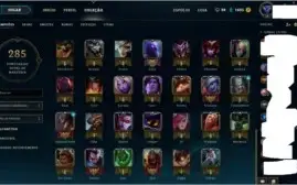 Conta com 76 champions e skins!