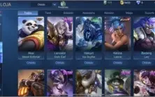 Conta Mobile C/ Diversas skins Rank max: Mitico 2