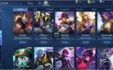 Conta Mobile C/ Diversas skins Rank max: Mitico 2