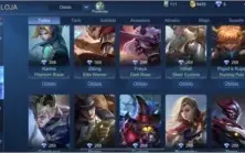Conta Mobile C/ Diversas skins Rank max: Mitico 2
