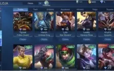 Conta Mobile C/ Diversas skins Rank max: Mitico 2