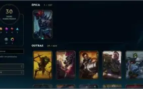 Conta League of legends PLATINA 4