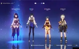 Conta Genshin Impact - end game - 6 personagens 5 estrelas.