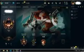 Vendo conta lol bronze 3 com 19 skins, email n verificado