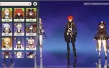 Conta Genshin Impact AR 51 com Hutao Diluc Ayaka e mais