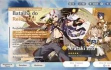 Conta Genshin Impact AR 51 com Hutao Diluc Ayaka e mais