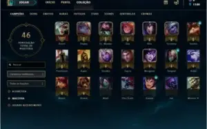 Conta level 33, Prata IV, 21 Campeões