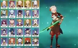 Kazuha - Kokomi - Eula -Shenhe - Jade- AR 52