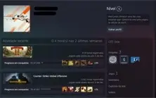 CONTA STEAM CSGO PRIME COM 5 MEDALHAS RARAS