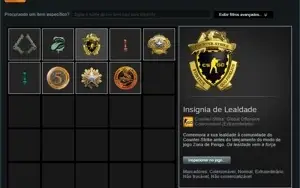 CONTA STEAM CSGO PRIME COM 5 MEDALHAS RARAS