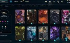 CONTA LEAGUE OF LEGENDS - 123 Skins - Unranked