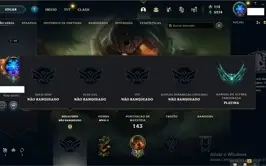 CONTA LEAGUE OF LEGENDS - 123 Skins - Unranked