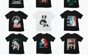 Pack Artes Boku no Hero Sublimação, Serigrafia, Dtg, Dtf