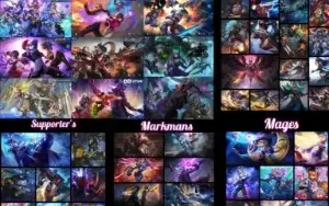 conta mobile legends quase todas skin 500 skin e muito mais