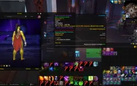 Warlock set elite BfA bag e capa de gladiador de BfA