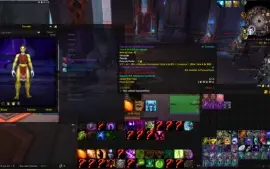 Warlock set elite BfA bag e capa de gladiador de BfA