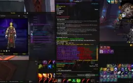 Warlock set elite BfA bag e capa de gladiador de BfA