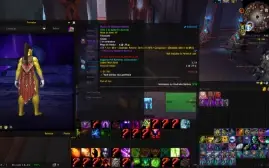 Warlock set elite BfA bag e capa de gladiador de BfA