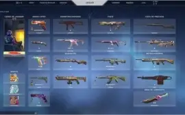 Conta Valorant Platina 3 com mais de R$ 1000 em skins