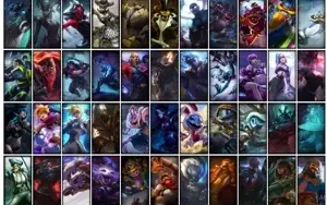 Conta bronze 3 com TODOS os champs e 371 Skins + 2 Prestigio