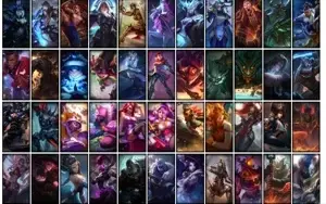 Conta bronze 3 com TODOS os champs e 371 Skins + 2 Prestigio