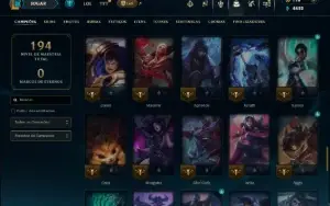 Mestre com 80 Champs e 15 Skins ( 215 PDL )