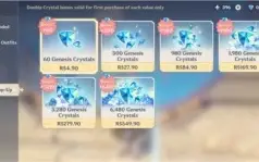 Conta 100% F2P Genshin Impact - AR 56 - NA - Ayaka + Arma T5