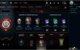CONTA LOL DESDE A SEASON 3 - DIAMANTE 3 lvl 285