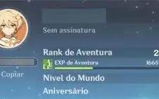 Genshin Impact Conta com Jean + Qiqi AR28