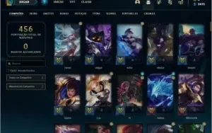Conta de lol Ouro 3 80 skins!