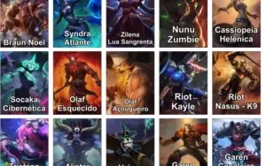 CONTA BROZE II - 40 CAMPEÕES - 15 SKINS