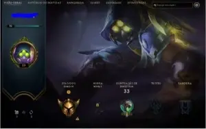 CONTA LOL GOLD 4 (Zed Psyops + Borda da Skin)