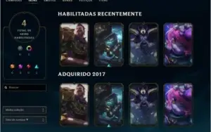 Conta Lol lvl 44, ouro 3