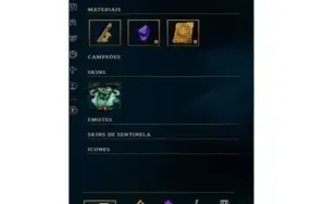 Conta de League of legends 21 campeões 1 skin