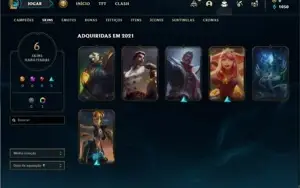 Conta ouro 2 com 36 Champs e 6 Skins