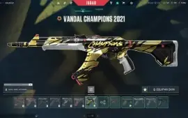 Conta valorant com as skins champions 2021/2