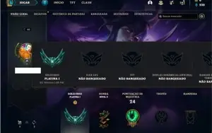Conta Platina 1 com 68 PDL, 28 Champs e 5 Skins