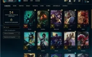 Conta Platina 1 com 68 PDL, 28 Champs e 5 Skins