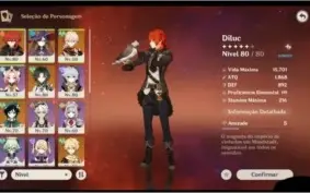 AR 49 diluc xiao venti mona kazuha tumulo e jade