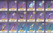 Conta Genshin Impact AR 45 Ayaka, Shogun, Neuvilette e Qiqi