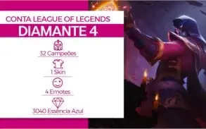 CONTA LEAGUE OF LEGENDS |DIAMANTE 4 • 32 CAMPEÕES • HIGH MMR