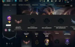 Bronze 2 com TODOS os champs e 310 Skins ( MAIN ADC )