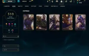 Bronze 2 com TODOS os champs e 310 Skins ( MAIN ADC )
