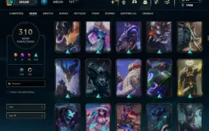 Bronze 2 com TODOS os champs e 310 Skins ( MAIN ADC )
