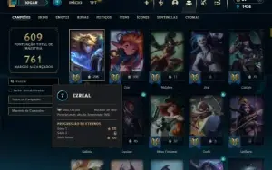 Bronze 2 com TODOS os champs e 310 Skins ( MAIN ADC )