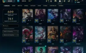 Bronze 2 com TODOS os champs e 310 Skins ( MAIN ADC )