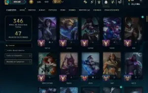 Conta Ouro 2 com 135 Champs e 91 Skins ( MONO ADC )